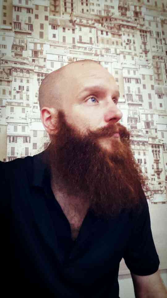 Red bearded German in Tbilisi.